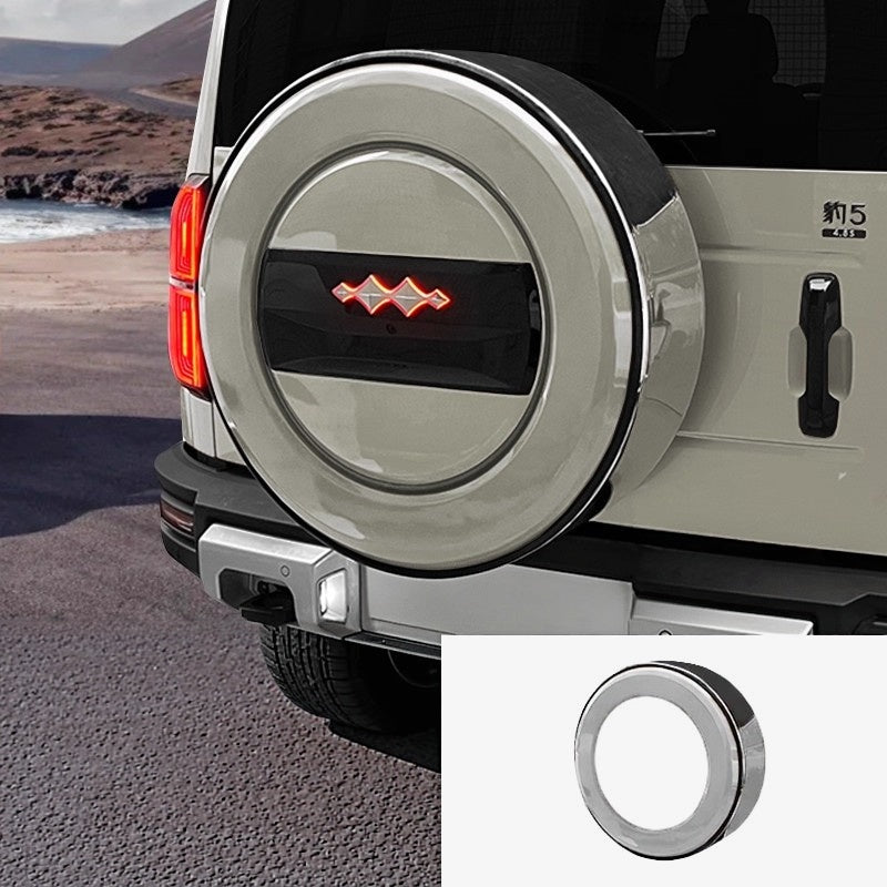 Pegatina novedosa para la caja de la rueda de repuesto BYD FangChengBao Leopard 5