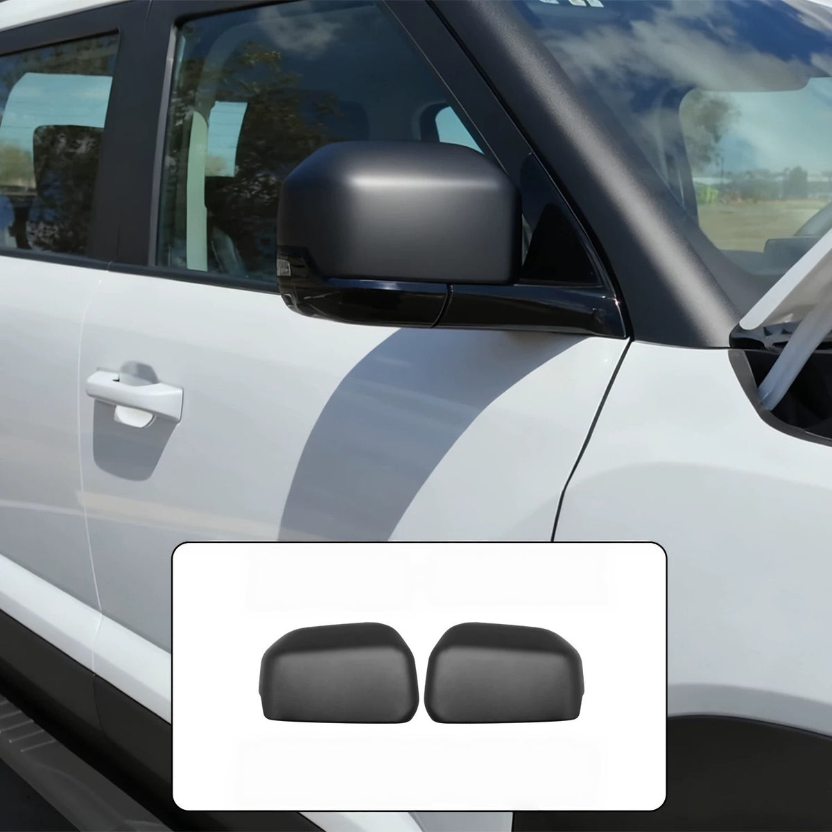 BYD Shark 6 Pickup Black Knight Style Side Mirror Cover Gloss Black Housing