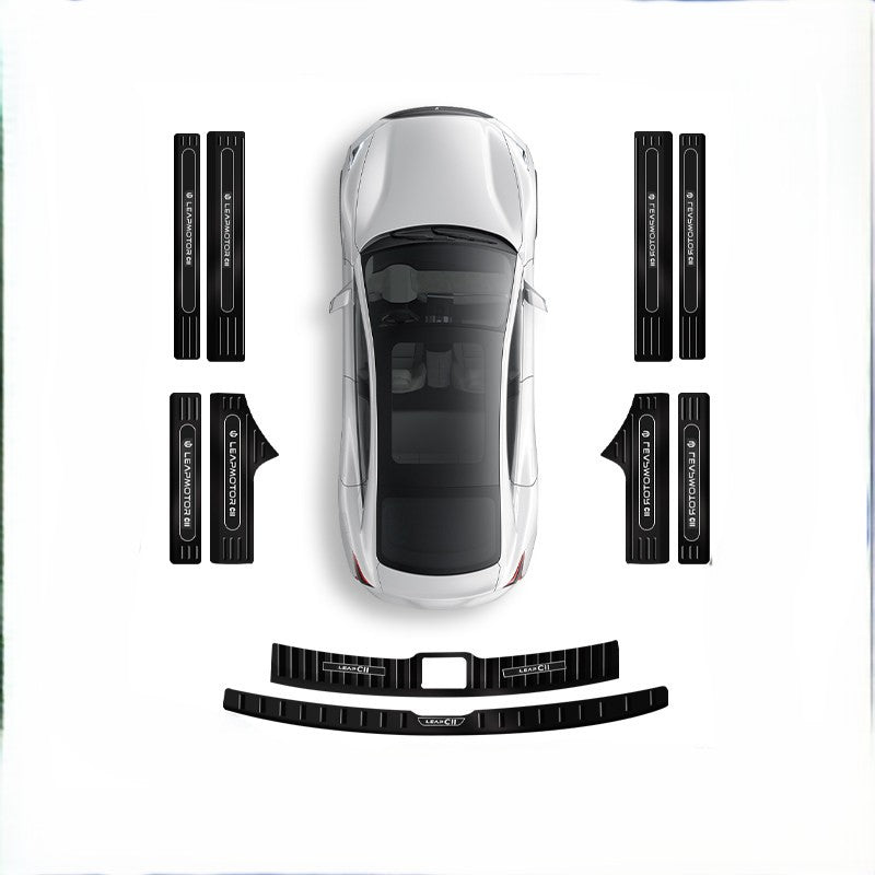 Stainless Steel Door Sill Trim & Kick Plate for BYD Fangchengbao Titan 3/Titan 7/Leopard 5/ 8