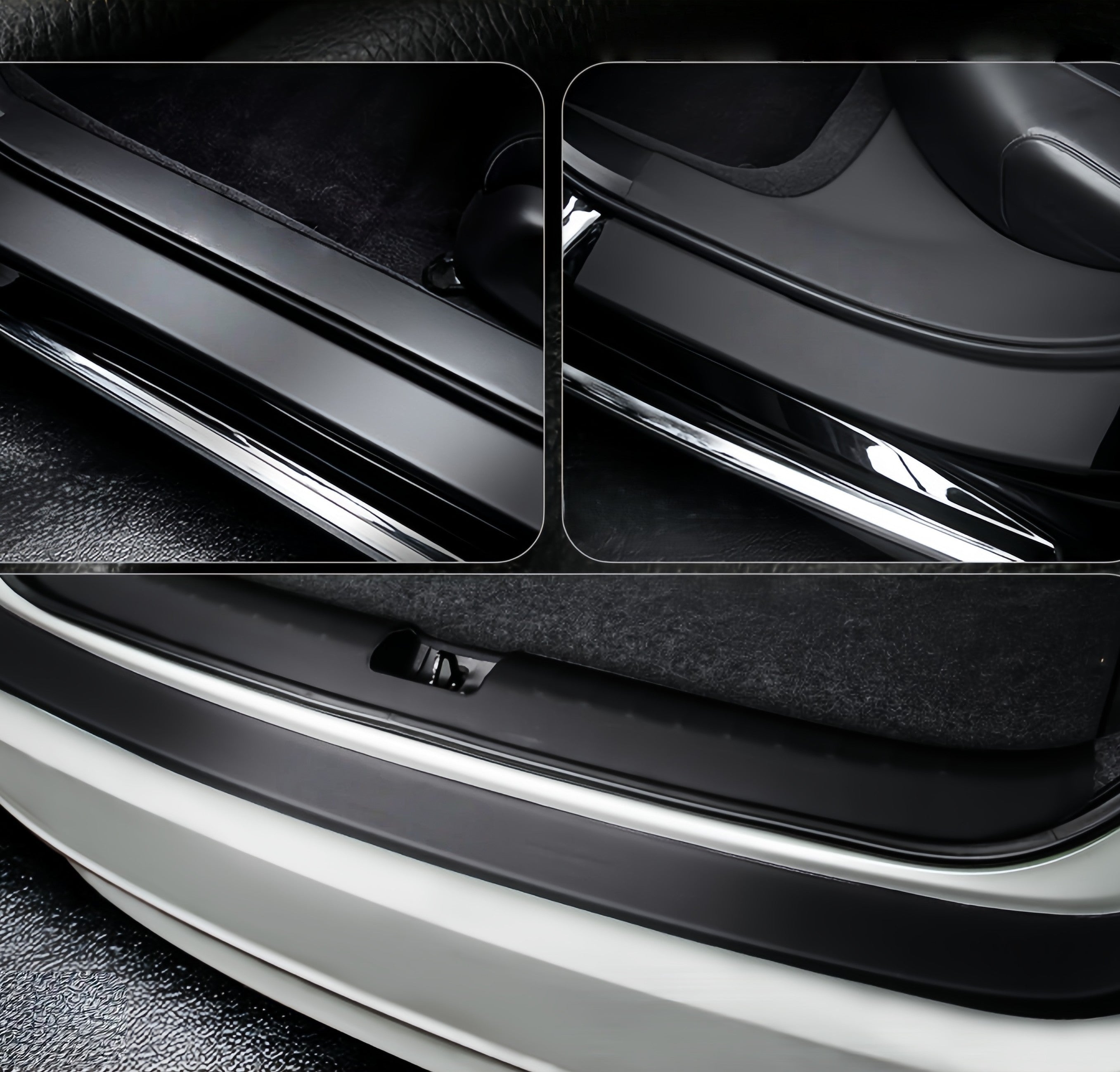 Car Door Sill Leather Stickers Rotection Plate For BYD