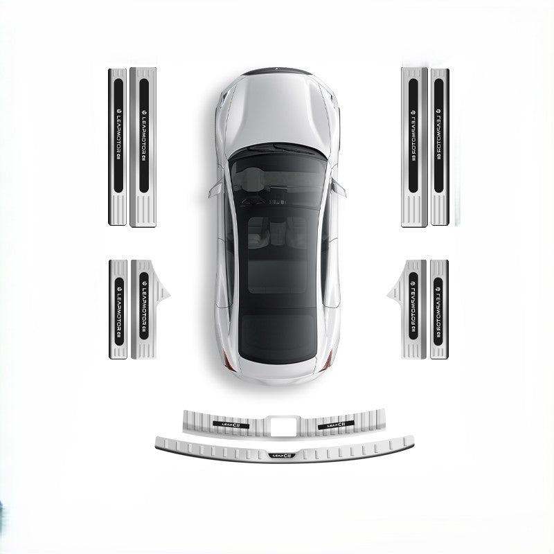Stainless Steel Door Sill Trim & Kick Plate for BYD Fangchengbao Titan 3/Titan 7/Leopard 5/ 8