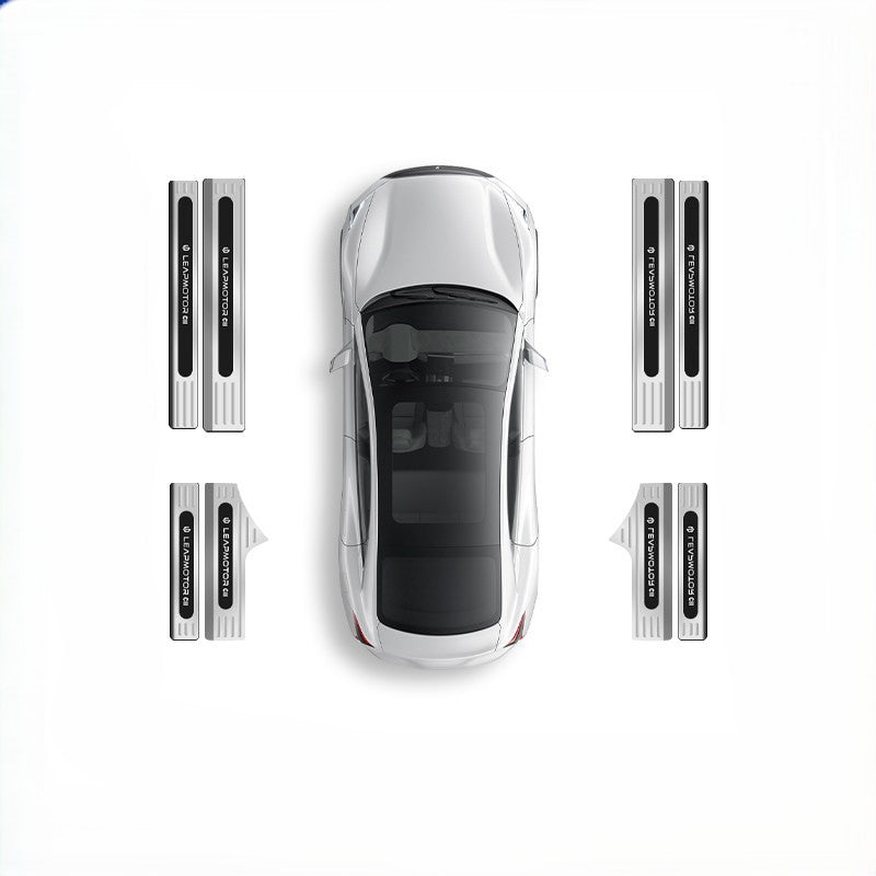 Stainless Steel Door Sill Trim & Kick Plate for BYD Fangchengbao Titan 3/Titan 7/Leopard 5/ 8