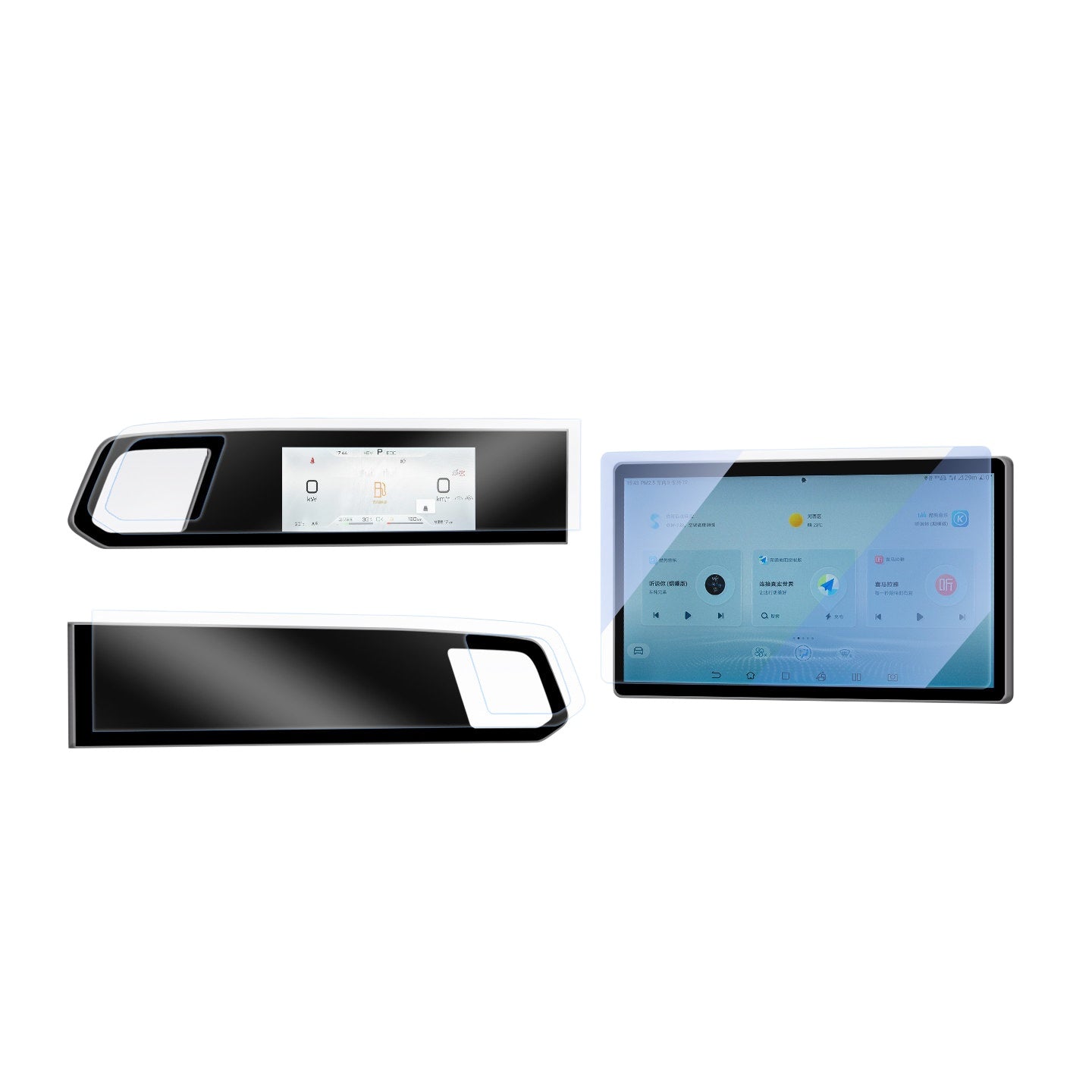 Tempered Glass Screen Protective Film For BYD Song Pro/L/TANG
