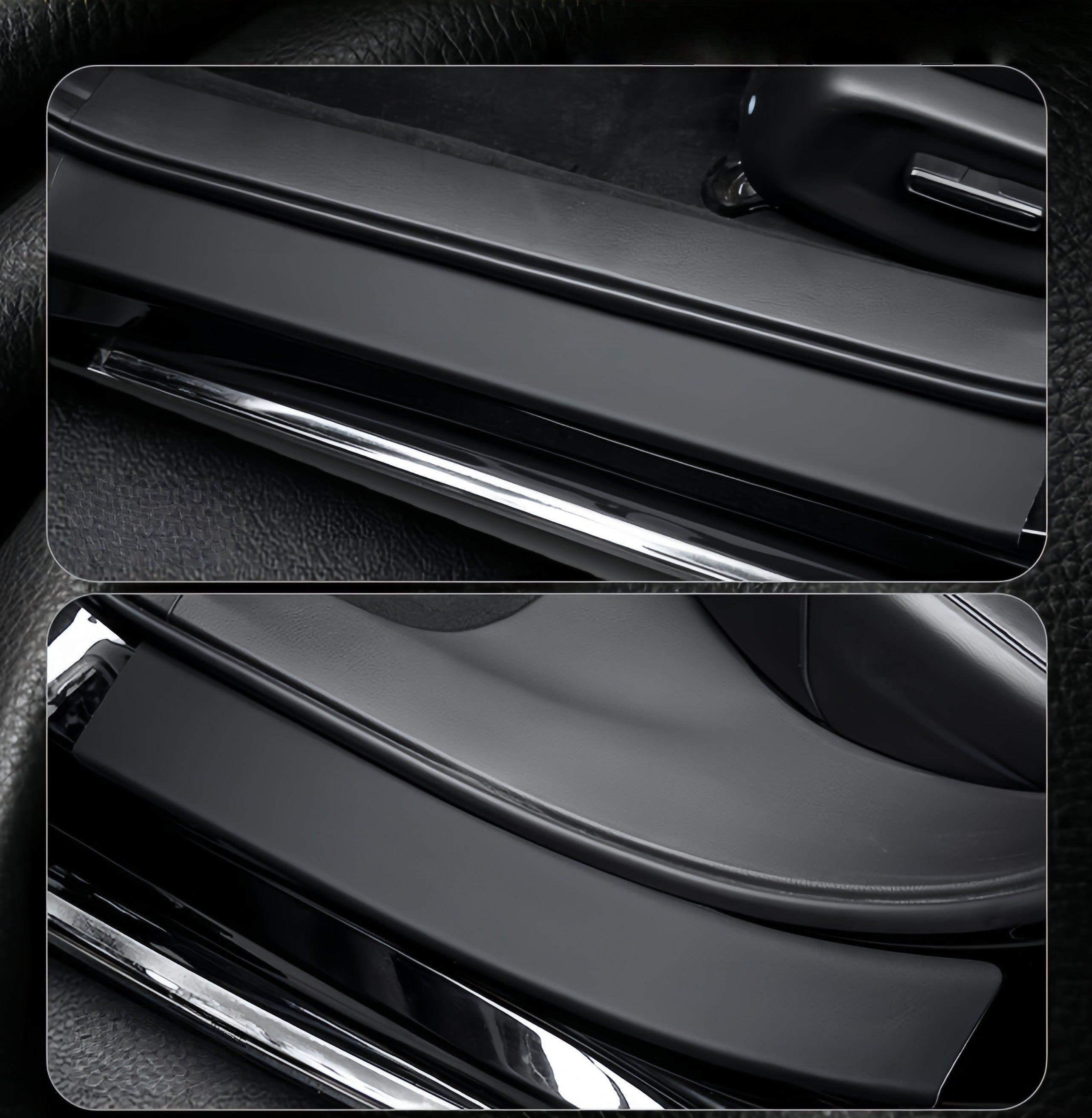 Car Door Sill Leather Stickers Rotection Plate For BYD