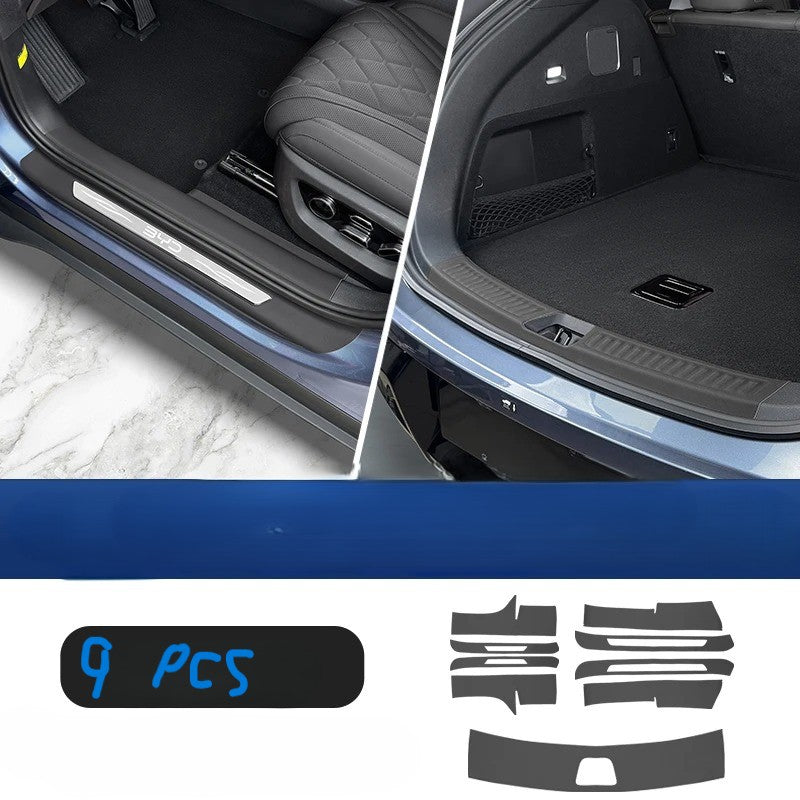 For BYD Sealion 7 Threshold Strip Leather Threshold Kick Pad