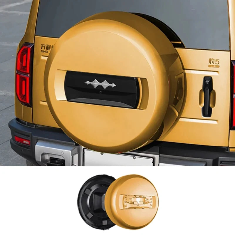 Pegatina novedosa para la caja de la rueda de repuesto BYD FangChengBao Leopard 5