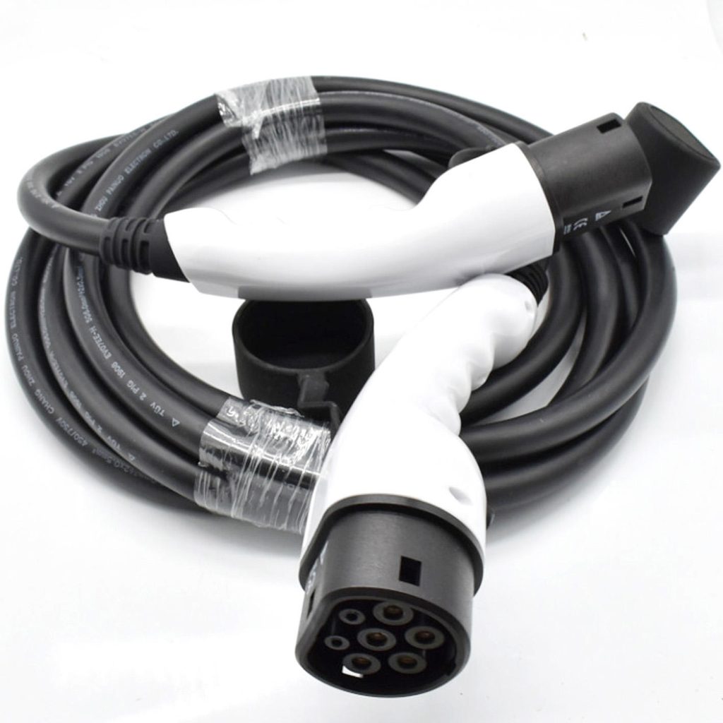 16.4FT 16-32A(220V-240V) Single-Three Phase EV Charging Extension Cable ...