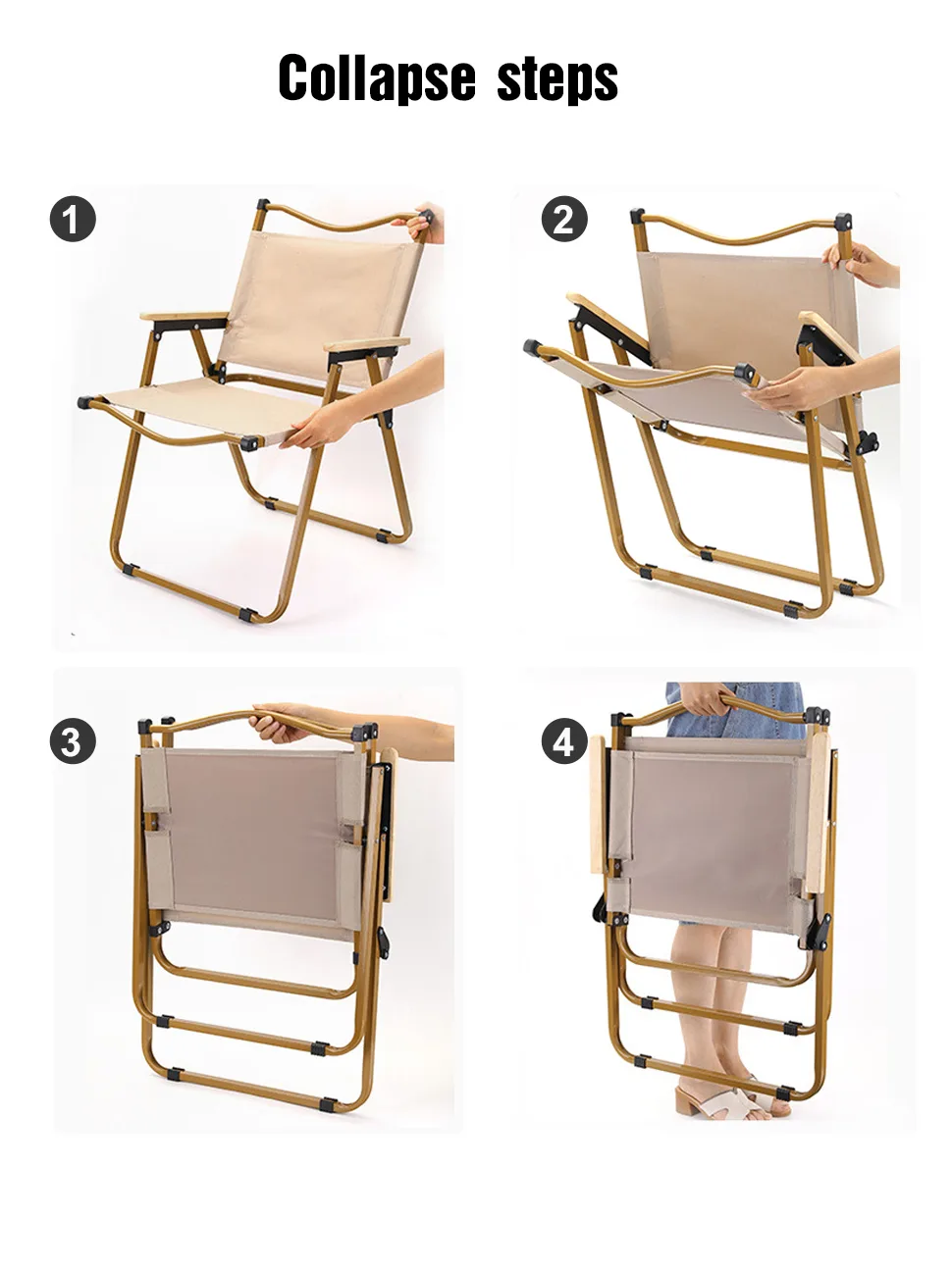 Outdoor Chair Folding Camping Chair Camping Ultralight Aluminum