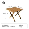 Folding Camping Table Aluminum Alloy Outdoor Roll-Up Table with Storage Bag - Image 7