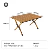 Folding Camping Table Aluminum Alloy Outdoor Roll-Up Table with Storage Bag - Image 8