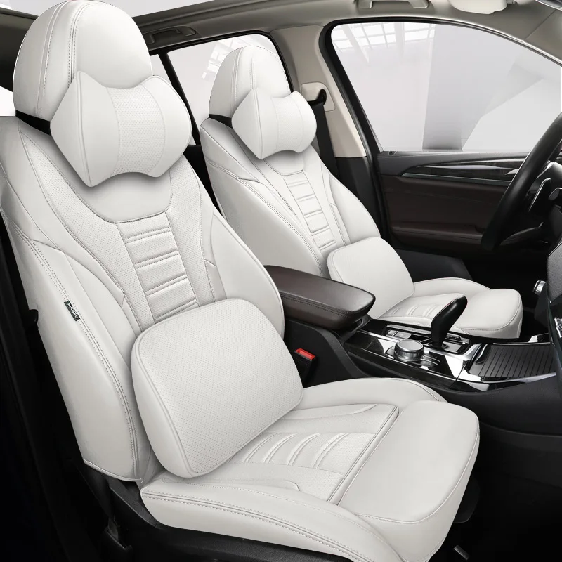 White Seat Covers, White Leather Seats, Custom