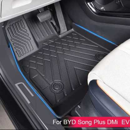 For BYD Song Plus DM-i EV 2021- 2023 Car Floor Mats Waterproof Non-slip Foot Pad