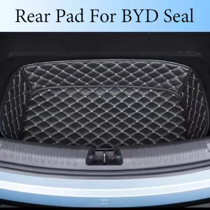 Leather-Car-Front-Storage-Box-Pad-For-BYD-Seal-EV-DMi-2023-2024-Trunk-Mat-Waterproof