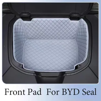 Leather-Car-Front-Storage-Box-Pad-For-BYD-Seal-EV-DMi-2023-2024-Trunk-Mat-Waterproof