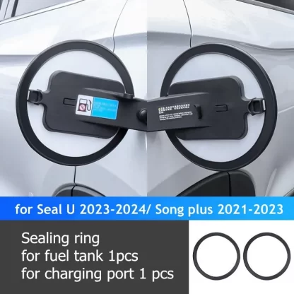 Charging Port Plug Fuel Tank Sealing Ring For BYD Song Plus EV DMi SEAL U 2024 2023 2022 2021 Waterproof Dustproof Accessories