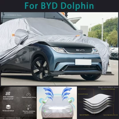 BYD-Dolphin-210T-Waterproof-Full-Car-Covers-Outdoor-Sun-uv-protection