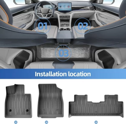 BYD Seal U / Song Plus Sealion 6 2021-2024 TPE Floor Mats