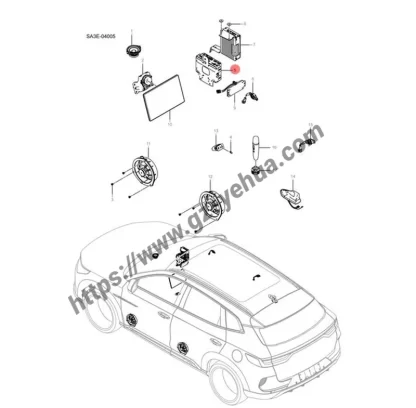 BYD Seal U Song Plus Dm-i Ev 2021-2025 Host assembly